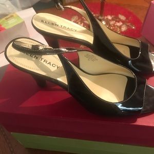 Ellen Tracy High Heel Black  Sandals Size 9